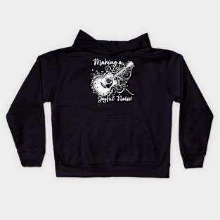 Guitar Player Making a Joyful Noise Kids Hoodie